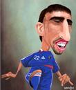 Cartoon: Franck Ribery (small) by Senad tagged franck,ribery,senad,nadarevic,bosnia,bosna,karikatura