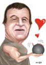 Cartoon: Zlatan Saracevic (small) by Senad tagged zlatan,saracevic,senad,nadarevic,bosnia,bosna,karikatura,cartoon