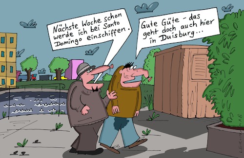 Cartoon: 2 Herren (medium) by Leichnam tagged zwei,herren,nächste,woche,santo,domingo,einschiffen,hafen,gute,güte,duisburg,einpullern,urin,leichnam,leichnamcartoon