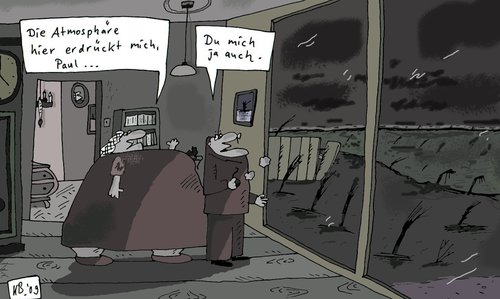 Cartoon: Atmosphäre (medium) by Leichnam tagged atmosphäre,erdrücken,dick,fett,baumleichen,düsternis,tristesse,einsamkeit,verlorenheit