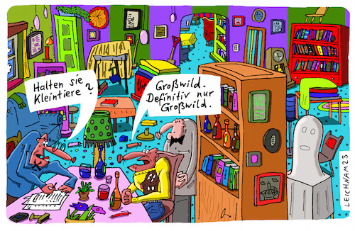 Cartoon: Bürokratie (medium) by Leichnam tagged bürokratie,kleintiere,großwild,leichnam,leichnamcartoon