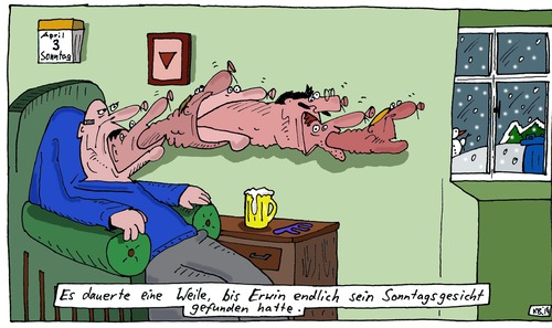 Cartoon: dauert ein wenig (medium) by Leichnam tagged dauert,ein,wenig,weile,erwin,gefunden,sonntagsgesicht,reiche,auswahl,wochenende,gute,laune,schlechte