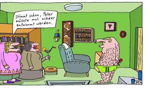 Cartoon: Der Peter (medium) by Leichnam tagged der,peter,entwurmung,stimmt,schon,ehe,gefüllt,würmer,weichtiere