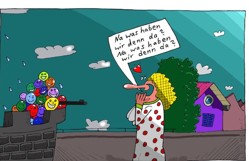 Cartoon: Ehrlich entzückt (medium) by Leichnam tagged ehrlich,entzückt,entzücken,bunt,lieb,süß,dame,begeistert,niedlich,leichnam,leichnamcartoon