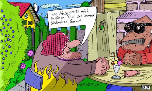 Cartoon: Gernot 6 (medium) by Leichnam tagged gernot