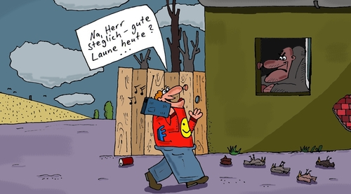 Cartoon: Herr Steglich (medium) by Leichnam tagged herr,steglich,gute,laune,bösartig,hässlich