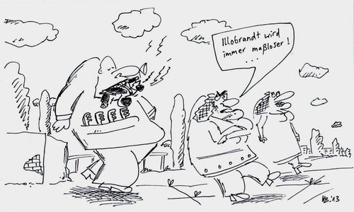 Cartoon: Illobrandt (medium) by Leichnam tagged illobrandt,maßlos,zigarre,tabak,pfeife,zigarette,raucher,kämme,spaziergang,ehe