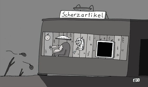 Cartoon: Im Verkauf ... (medium) by Leichnam tagged malewitsch,schwarzes,quadrat,kunst,im,verkauf,bude,geld,scherzartikel,russe
