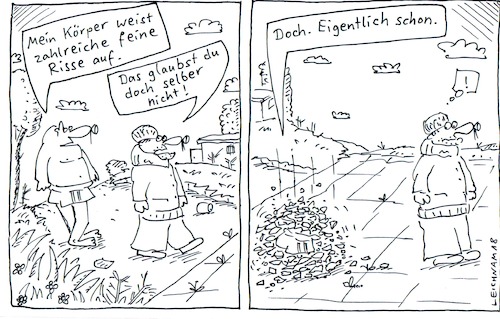 Cartoon: Körper (medium) by Leichnam tagged körper,zusammenfall,haarrisse,leichnam,leichnamcartoon