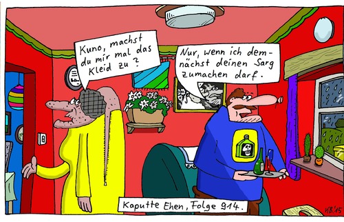 Cartoon: Kuno (medium) by Leichnam tagged kuno,kleid,zumachen,sarg,tod,gift,mord,planung,ehe,kaputte,ehen,liebe,gatte,gattin