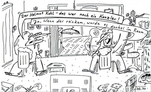 Cartoon: Kurz und bündig (medium) by Leichnam tagged kurz,bündig,helmut,kohl,altkanzler,kanzler,leichnam,respektperson,politik
