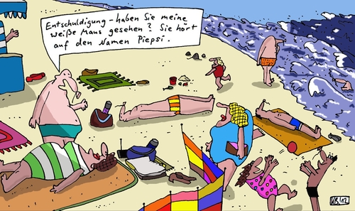 Cartoon: Maus (medium) by Leichnam tagged maus,entschuldigung,sonne,strand,meer,urlaub,freizeit,nachfrage,piepsi