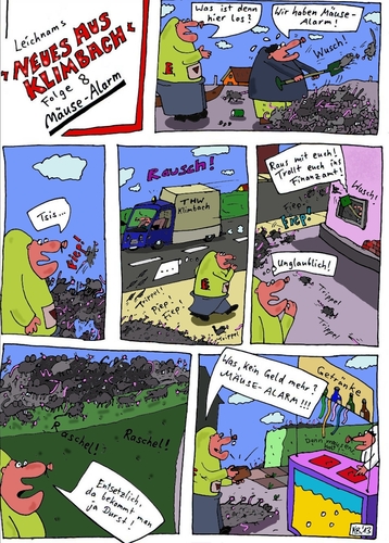 Cartoon: NAK 8 (medium) by Leichnam tagged nak,mäuse,alarm,schaufel,geld,finanzamt