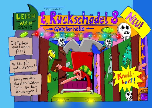 Cartoon: Rückschädel 8 (medium) by Leichnam tagged rückschädel,geisterbahn,schausteller,abnahme,rummelplatz,leichnamcomic