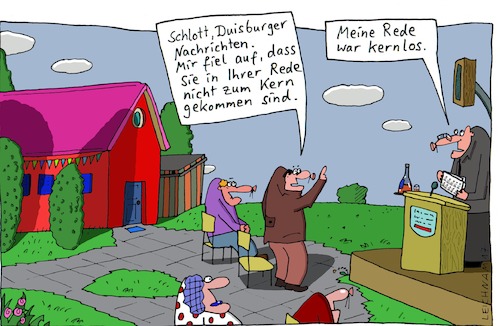 Cartoon: Schlott (medium) by Leichnam tagged schlott,kern,rede,rednerpult,kernlos,aufgefallen,duisburger,nachrichten,leichnam,leichnamcartoon,ohne,substanz