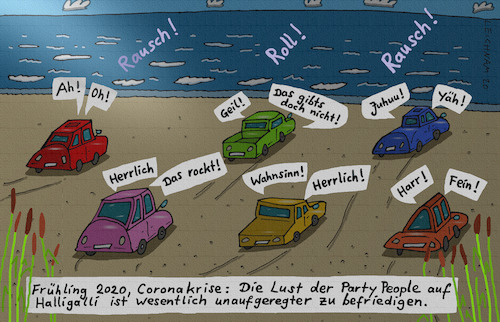 Cartoon: Wasser (medium) by Leichnam tagged wasser,strand,meer,coronakrise,2020,frühling,partyjünger,people,feiern,yäh,herrlich,rausch,roll,leichnam,leichnamcartoon