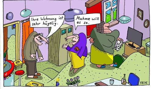 Cartoon: Wille (medium) by Leichnam tagged wille,muhme,hügelig,wohnung,berg,und,tal,auf,ab,feststellung