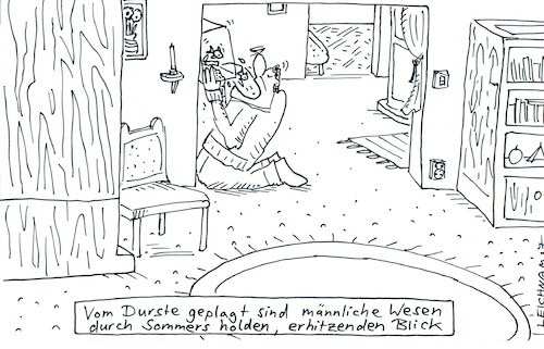 Cartoon: Wohnung (medium) by Leichnam tagged wohnung,aquarium,trinken,wasser,sommer,sonne,hitze,durst,leichnam,leichnamcartoon
