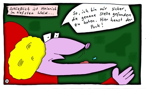 Cartoon: NAK 7 (medium) by Leichnam tagged nak,klimbach,legendär,pock,fabelwesen,suche,montag,morgen,wald,forst,neues,aus