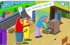 Cartoon: ? (small) by Leichnam tagged schubladen,organizer,unklarheit,diener,personengebunden,leichnam,leichnamcartoon