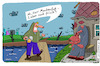 Cartoon: Am Haus (small) by Leichnam tagged haus,sitzen,bank,muckenfuß,frisch,leben,leichnam,leichnamcartoon