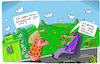 Cartoon: Auf der Straße (small) by Leichnam tagged straße,büro,bürojob,lieben,arbeit,berufung,chefsessel,kleinert,leichnam,leichnamcartoon,freude