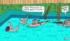 Cartoon: Ballgespiele (small) by Leichnam tagged ballgespiele,freibad,wasser,spaß,freizeit,urlaub,sport,waffen,ballern,schießen