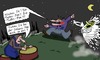 Cartoon: Banshee (small) by Leichnam tagged banshee,todesfee,fliehen,flucht,angst,panik,schrecken,horror,verfolgung,nacht,und,nebel