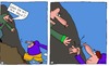 Cartoon: Berg (small) by Leichnam tagged berg,anstieg,hand,hilfestellung,kraxelei