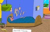 Cartoon: Bettstatt (small) by Leichnam tagged bettstatt,geplatzte,träume,erwachen,morgensonne,realität
