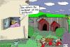 Cartoon: Drohung (small) by Leichnam tagged hund,splatter