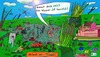 Cartoon: Einfach schön! (small) by Leichnam tagged einfach,schön,urlaub,sommer,tümpel,wasser,schleim,kroppzeug,viechzeug,frösche,würmer,schlangen,spinnen,glubschaugen,ehe,sohn,ekel