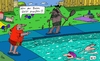 Cartoon: Entspannung im Sommer (small) by Leichnam tagged entspannung,im,sommer,freibad,hexe,besen,schwimmen,freizeit,urlaub,sonne,wasser