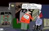 Cartoon: Ferienjob (small) by Leichnam tagged job,ferienjob,geisterbahn,erschrecken