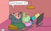 Cartoon: Flachbild-TV (small) by Leichnam tagged tv,flachbildfernseher,scheiß