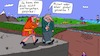 Cartoon: Frau und Mann (small) by Leichnam tagged frau,mann,spaziergang,global,privat,abgrund,leichnam,leichnamcartoon