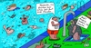 Cartoon: Freibadspäße (small) by Leichnam tagged freibadspäße,duschen,baden,schwimmen,plantschen,sommer,sonne,hitze,freizeit,urlaub,wasser,zwei,stunden,andere,bademeister,gäste,vergnügen,ertüchtigung