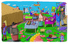Cartoon: Frohnaturen 3 (small) by Leichnam tagged frohnaturen,leichnam,leichnamcartoon,feier