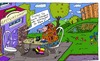 Cartoon: Gastwirtschaft (small) by Leichnam tagged gastwirtschaft,trinken,trinker,bestellung,einladung,bunte,schnäpse,klarer,bevorzugung,anfrage,frühling,sommer,kneipe,in,freier,natur,open,air,getränke,hawaiihemd,durchsichtig,vorlieben,geschmäcker,alkohol,harte,sachen