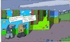 Cartoon: Gegend (small) by Leichnam tagged gegend,maler,farbe,pinsel,malerisch,spaziergang,künstler,landschaften