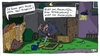 Cartoon: Hasenställe (small) by Leichnam tagged hasenställe,gerne,bauen,basteln,herr,friedrich,frau,drückschweif,eingekerkert,gefangen,sägen,hämmern,nageln,handwerk,hinterhof