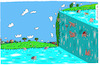 Cartoon: Hausbergkante (small) by Leichnam tagged hausbergkante,wasserkante,schwimmen,freizeit,hitze,planschen,leichnam,leichnamcartoon