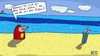 Cartoon: He! (small) by Leichnam tagged he,sand,füße,strand,hilferuf