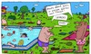 Cartoon: heute abend (small) by Leichnam tagged heute,abend,garten,fleisch,steaks,bratwurst,grillabend,weiber,frauen,sommer,sonne,hitze,urlaub,freizeit,schwimmbad,freibad,planschen