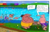 Cartoon: im Freibad (small) by Leichnam tagged freibad,frauen,kugelfisch,vergleiche,sommer,sonne,urlaub,hitze,schwimmen,schwimmbad