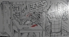 Cartoon: Im Schuppen (small) by Leichnam tagged im,schuppen,holz,sägen,kreissäge,daumen,ab,verletzung,blut,finger,schups,ehefrau