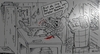 Cartoon: Im Schuppen (small) by Leichnam tagged im,schuppen,holz,sägen,kreissäge,daumen,ab,verletzung,blut,finger,schups,ehefrau