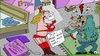 Cartoon: Isa Toller (small) by Leichnam tagged isa,toller,reizwäsche,kollektion,choleriker,axt,blut,wut,zorn,gereizt,aufgebracht,hass,tod,anmache,sexy,liebeslust,begierde,schlafgemach,lotterbett