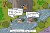 Cartoon: KEF 9281 (small) by Leichnam tagged kaputte,ehen,wasserwanderungen,gatte,gattin,zorn,wut,hass,haare,schmieren,fettig,unterwegs,bach,fluss,gewässer