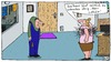 Cartoon: Lotholz (small) by Leichnam tagged lotholz,rasur,chefin,büro,boss